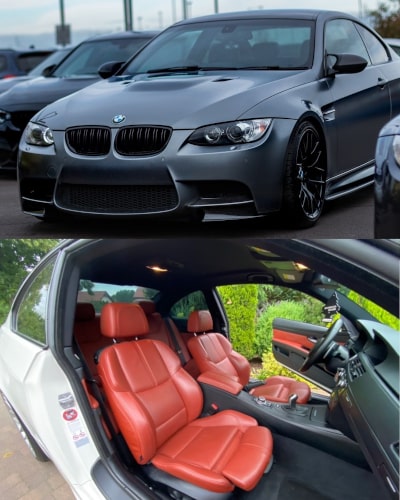 bmw m3 real leather seats