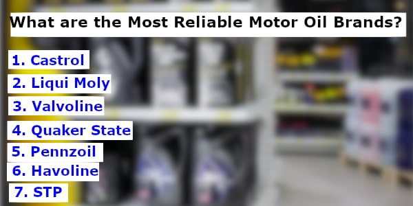 most reliable motor oil brands